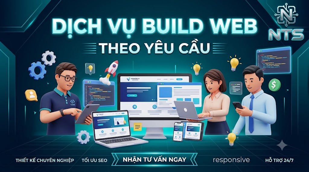 THIẾT KẾ WEBSITE THEO  YÊU CẦU